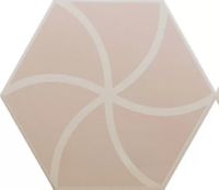 Керамогранит DNA Tiles Fancy Waves Pink арт-127015 — фото 1, Керамогранит