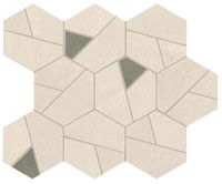 Мозаика Atlas Concorde Italy Boost Pro Ivory Mosaico Hex Olive арт-A0QN — фото 1, Мозаика