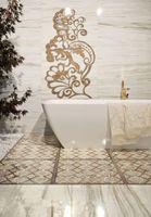 Бордюр Impronta italgraniti Marmi imperiali wall Zebrino Gold Bordo арт-MM02BR — фото 2, Бордюр