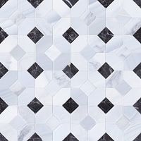 Мозаика GayaFores Statuario Mosaico Abadia Perla арт-GF_ST_MOSPERL — фото 1, Мозаика