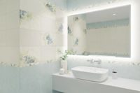 Настенная плитка GlobalTile Adele Голубая арт-3AL0048 — фото 7, Настенная плитка