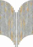 Мозаика ABK Sensi Signoria Ventaglio Grigio Siena Lux арт-0009150 — фото 1, Мозаика