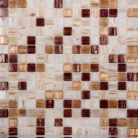 Мозаика NSmosaic Golden MIX6 арт-MIX6 стекло (сетка)(20*20*4)327*327 — фото 1, Мозаика