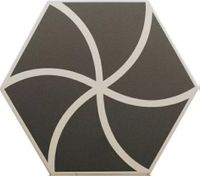 Керамогранит DNA Tiles Fancy Waves Graphite арт-127011 — фото 1, Керамогранит