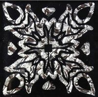 Вставка Роскошная Мозаика Напольные вставки Гламур Платина арт-ВВ 06 — фото 1, Вставка