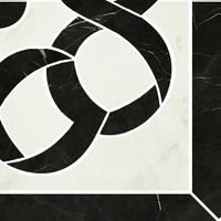 Вставка Refin Prestigio Carrara Fascia Classic Lucido Anogolo Sx R арт-MI07 — фото 1, Вставка