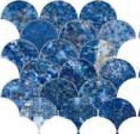 Мозаика Atlas Concorde Italy Marvel Dream Fan Ultramarine арт-9MFM — фото 1, Мозаика