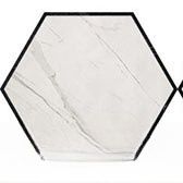 Керамогранит Fap Ceramiche Roma Deco Esagono Statuario Grafite арт-fLVB — фото 1, Керамогранит