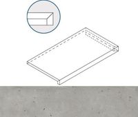 Угловая ступень Italon Avantgarde (Авангард) Silver Правая арт-620070002832 — фото 1, Ступени и клинкер