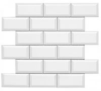 Мозаика Adex Modernista Biselado Pb CC Blanco Enmallado арт-ADMO2013 — фото 1, Мозаика