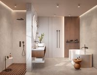 Декор Marazzi Ragno Travertino Wall Decoro Malva Touch Cross Bianco Rett арт-RCUV — фото 4, Декор