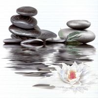 Панно Нефрит Фреш Лотос (из 2-х ч.) арт-23-04-04-332-0 — фото 1, Панно