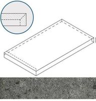 Ступень Italon X2 Genesis Saturn Grey Nat Scal. Угл. Лев. X2 арт-620070001075 — фото 1, Ступени и клинкер