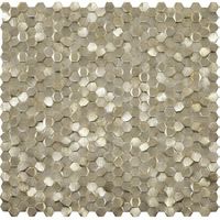 Мозаика L`antic colonial (Porcelanosa Grupo) Gravity Aluminium 3D Hexagon Gold арт-L244008731 — фото 1, Мозаика