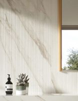 Настенная плитка Atlas Concorde Italy Marvel 3D Crease Travertine White Ret арт-AQ3U — фото 11, Настенная плитка