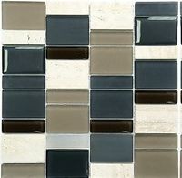 Мозаика NSmosaic Exclusive S-838 арт-S-838 стекло (15,23,48*98*8)298*298 — фото 1, Мозаика