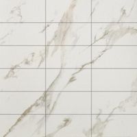 Мозаика Casalgrande Padana Marmoker Mosaico Statuario Oro Lucido 5x10 арт-2715020 — фото 1, Мозаика