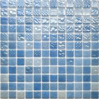 Мозаика Natural Steppa Голубая арт-STP-BL007-L — фото 1, Мозаика