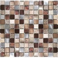 Мозаика Moreroom Stone Mashup Glass Stone Aluminum Copper арт-AG186 — фото 1, Мозаика