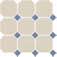 Керамогранит TopCer Octagon White 16/Blue Cobait Dots 11 арт-4416OCT11/1C — фото 1, Керамогранит