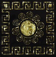 Товар: Вставка Роскошная Мозаика Напольные вставки Византия Золото арт-ВБ 16 - фото 1 Вставка Роскошная Мозаика Напольные вставки Византия Золото арт-ВБ 16 — фото 1, Вставка