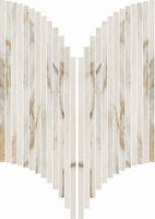 Мозаика ABK Sensi Signoria Ventaglio Calacatta Vena Oro Lux арт-0009148 — фото 1, Мозаика