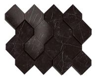 Мозаика Atlas Concorde Italy Marvel Stone Nero Marquina Mosaico Esagono 3D арт-AS4B — фото 1, Мозаика