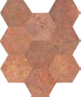 Декор Caesar Alchemy Copper 3D Hexagon арт-AFXB — фото 1, Декор