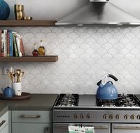 Настенная плитка Equipe Scale Fan White арт-21968 — фото 3, Настенная плитка