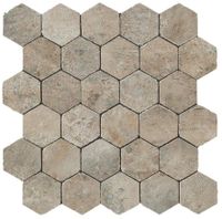 Мозаика Atlas Concorde Italy Aix Cendre Honeycomb Tumbled арт-A0UC — фото 1, Мозаика