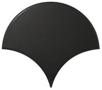 Настенная плитка Equipe Scale Fan Black Matt арт-21976 — фото 2, Настенная плитка