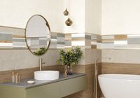 Карандаш Alma ceramica Angola Metallic Glossy Gold арт-BWM91MET808 — фото 2, Бордюр