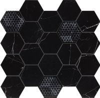 Товар: Мозаика Piemme Valentino Majestic 0 Hexagon Royal Nero Lev арт-2613 - фото 2 Мозаика Piemme Valentino Majestic 0 Hexagon Royal Nero Lev арт-2613 — фото 2, Мозаика