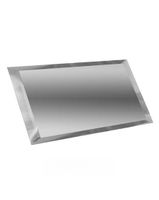 Настенная плитка ДСТ Зеркальная плитка серебряная с фацетом 10мм арт-ПЗС1-01 — фото 1, Настенная плитка