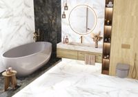 Керамогранит New Trend Walnut Chevron Dark матовый карвинг арт-D120249M — фото 13, Керамогранит