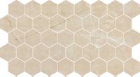Мозаика Bode Marble Porcelain Nuvola Beige Lapp. гексагон арт-BMB1562M1 — фото 1, Мозаика