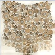 Мозаика NSmosaic Exclusive S-807 арт-S-807 стекло камень(23*23*8) 280*280 — фото 1, Мозаика