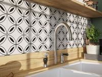 Керамогранит Cersanit Stream Лепестки белый арт-C-SM4A055D — фото 10, Керамогранит