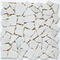 Мозаика Starmosaic Wild Stone Split White Matt натур. мрамор арт-JMST040 — фото 1, Мозаика