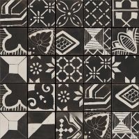 Керамогранит Ceramica Fioranese Riggiole Nero Mix арт-RIG30NR — фото 1, Керамогранит