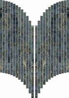 Мозаика ABK Sensi Signoria Ventaglio Labradorite Lux арт-0009153 — фото 3, Мозаика