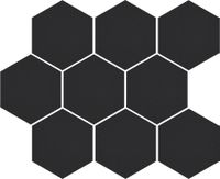 Мозаика Cerrad Cambia Black Lappato Heksagon арт-5903313313407 — фото 1, Мозаика