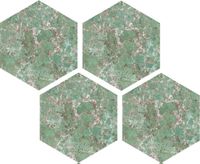 Мозаика Casalgrande Padana Marmoker Esagoni Caribbean Green Lucido арт-12236119 — фото 1, Мозаика