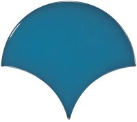 Настенная плитка Equipe Scale Fan Electric Blue арт-23841 — фото 2, Настенная плитка