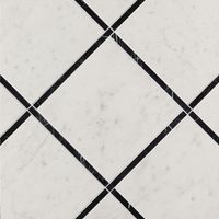 Декор Fap Ceramiche Roma Diamond Incroci Carrara Nero Reale Ins арт-fNK4 — фото 1, Декор