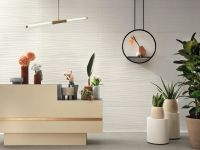 Настенная плитка Atlas Concorde Italy 3D Wall Plaster Combed White арт-AHQX — фото 7, Настенная плитка