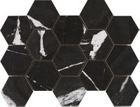 Мозаика Pamesa Cromat Lux Malla Hex Iliria Nero арт-086.297.0215.05150 — фото 1, Мозаика