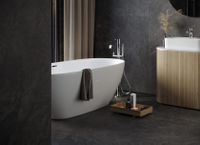 Плинтус Kerranova Krater Light Gray Структурированный арт-K-2210/SR/p01/76x1200x10 — фото 7, Плинтус