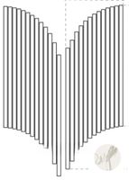 Мозаика ABK Sensi Signoria Ventaglio Calacatta Michelangelo Lux арт-0010374 — фото 1, Мозаика