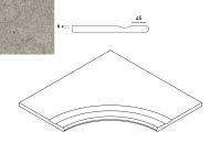 Italon Discover Грэй Борт С Выемкой Угловой Закруглённый 30 арт-620090001025 — фото 1, Спец. Элемент